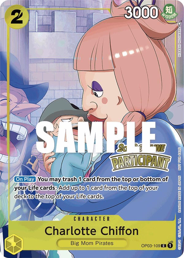 Charlotte Chiffon (Offline Regional 2023) [Participant] [One Piece Promotion Cards] | Good Games Cannington