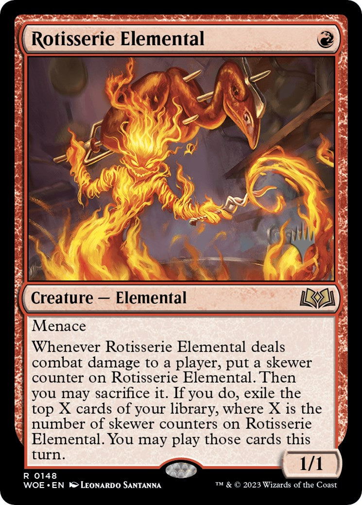 Rotisserie Elemental (Promo Pack) [Wilds of Eldraine Promos] | Good Games Cannington