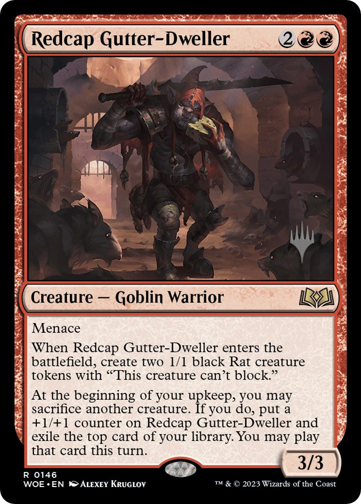 Redcap Gutter-Dweller (Promo Pack) [Wilds of Eldraine Promos] | Good Games Cannington