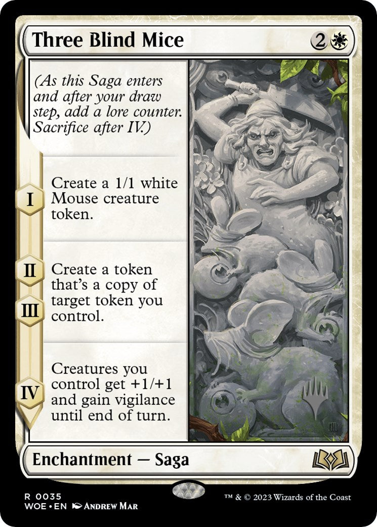 Three Blind Mice (Promo Pack) [Wilds of Eldraine Promos] | Good Games Cannington