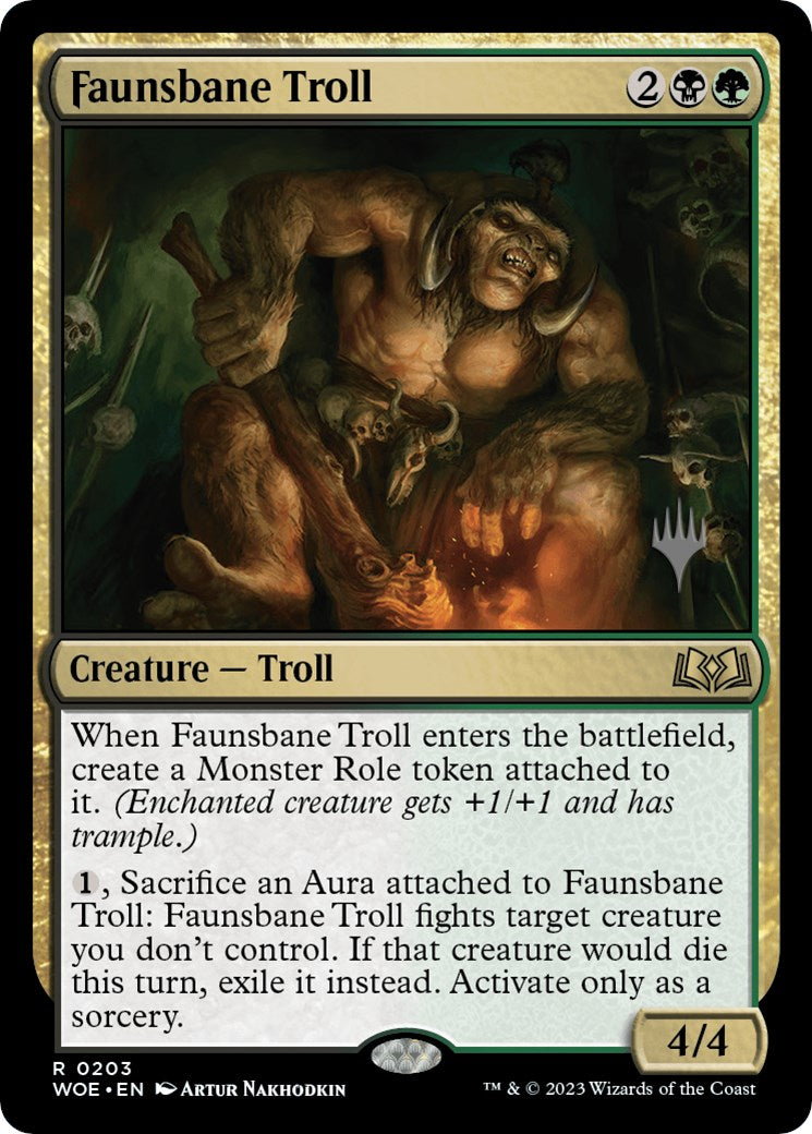 Faunsbane Troll (Promo Pack) [Wilds of Eldraine Promos] | Good Games Cannington
