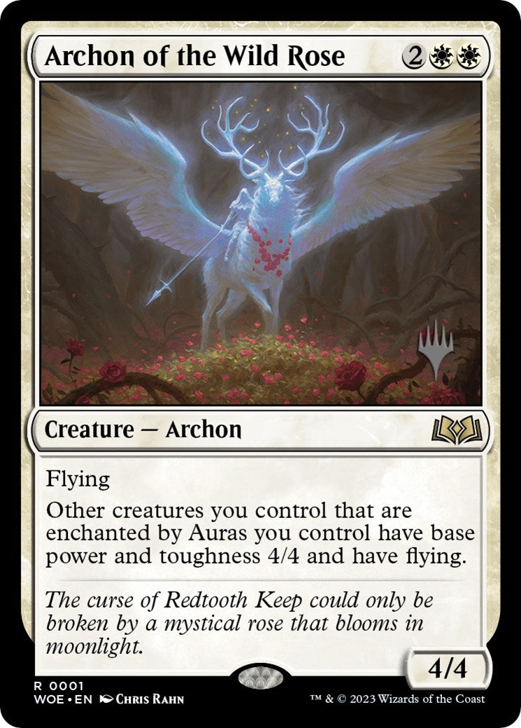 Archon of the Wild Rose (Promo Pack) [Wilds of Eldraine Promos] | Good Games Cannington