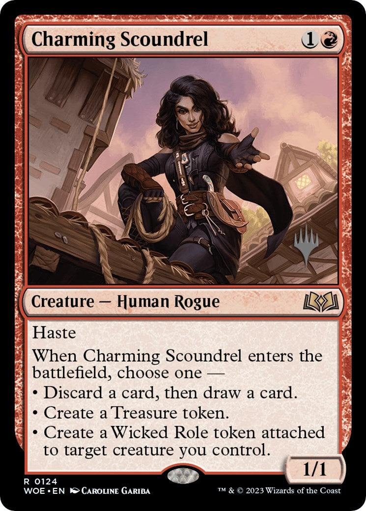 Charming Scoundrel (Promo Pack) [Wilds of Eldraine Promos] | Good Games Cannington