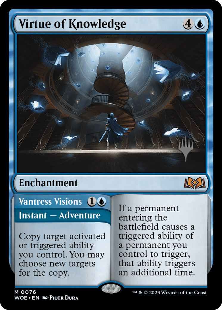 Virtue of Knowledge // Vantress Visions (Promo Pack) [Wilds of Eldraine Promos] | Good Games Cannington
