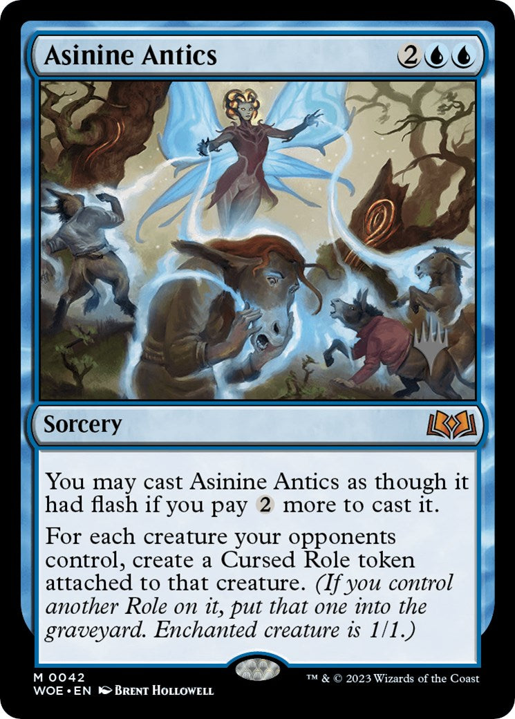Asinine Antics (Promo Pack) [Wilds of Eldraine Promos] | Good Games Cannington