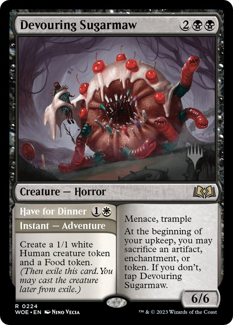 Devouring Sugarmaw // Have for Dinner(Promo Pack) [Wilds of Eldraine Promos] | Good Games Cannington