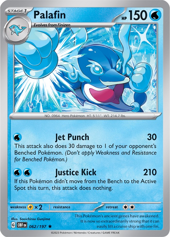 Palafin (062/197) (Theme Deck Exclusive) [Scarlet & Violet: Obsidian Flames] | Good Games Cannington