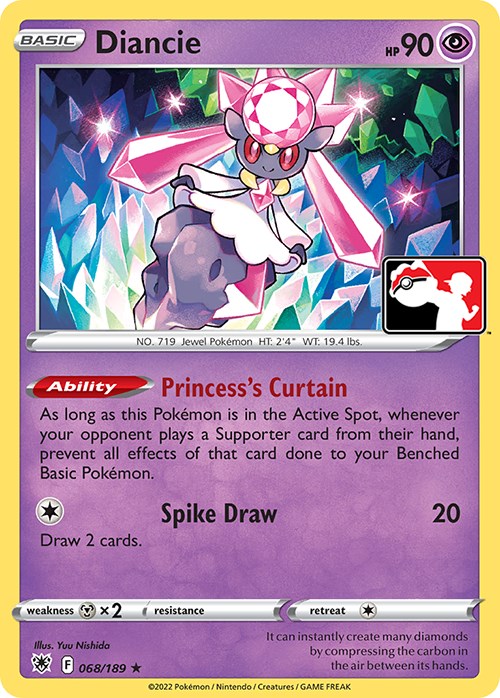 Diancie (068/189) [Prize Pack Series Three] | Good Games Cannington