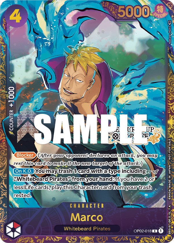 Marco (Treasure Cup) [One Piece Promotion Cards] | Good Games Cannington