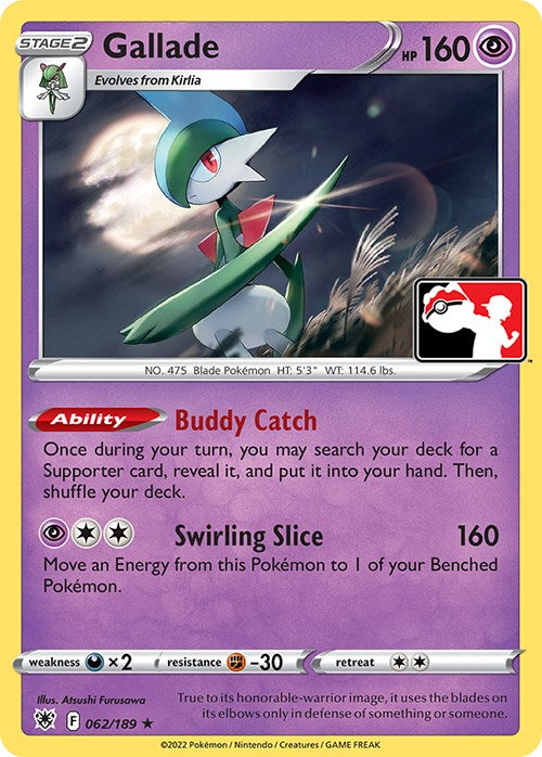 Gallade (062/189) [Prize Pack Series Three] | Good Games Cannington