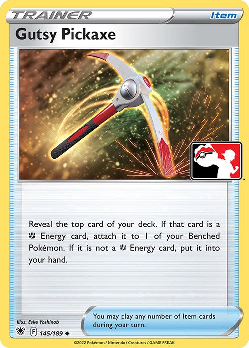 Gutsy Pickaxe (145/189) [Prize Pack Series Three] | Good Games Cannington