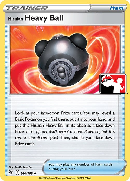 Hisuian Heavy Ball (146/189) [Prize Pack Series Three] | Good Games Cannington
