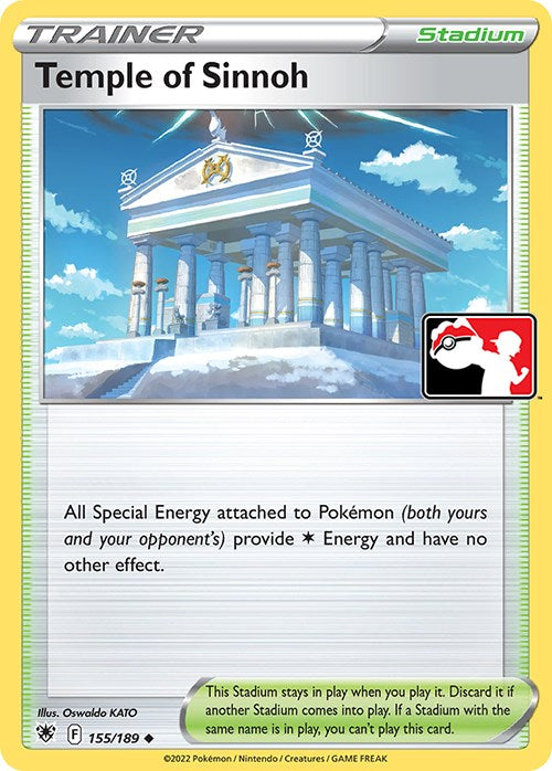 Temple of Sinnoh (155/189) [Prize Pack Series Three] | Good Games Cannington