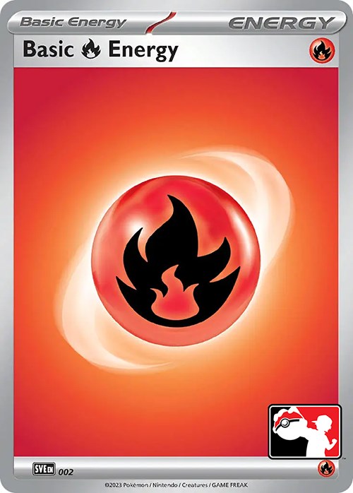 Basic Fire Energy (002) [Prize Pack Series Three] | Good Games Cannington