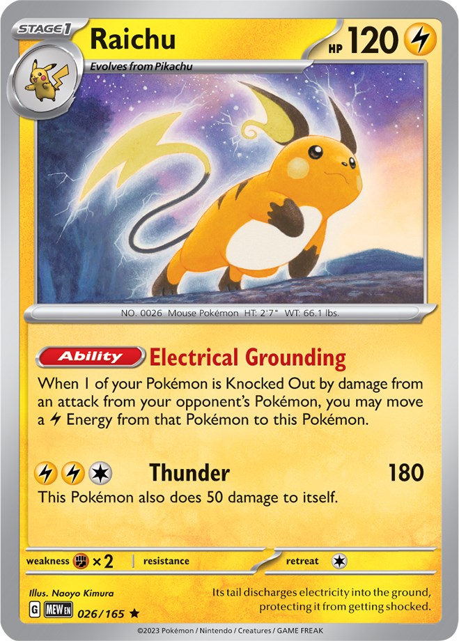 Raichu (026/165) [Scarlet & Violet 151] | Good Games Cannington