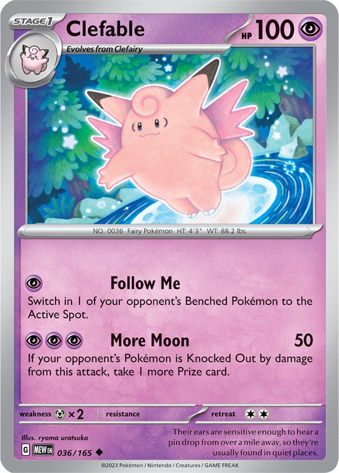 Clefable (036/165) [Scarlet & Violet 151] | Good Games Cannington