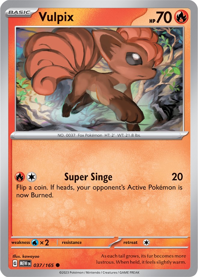Vulpix (037/165) [Scarlet & Violet 151] | Good Games Cannington