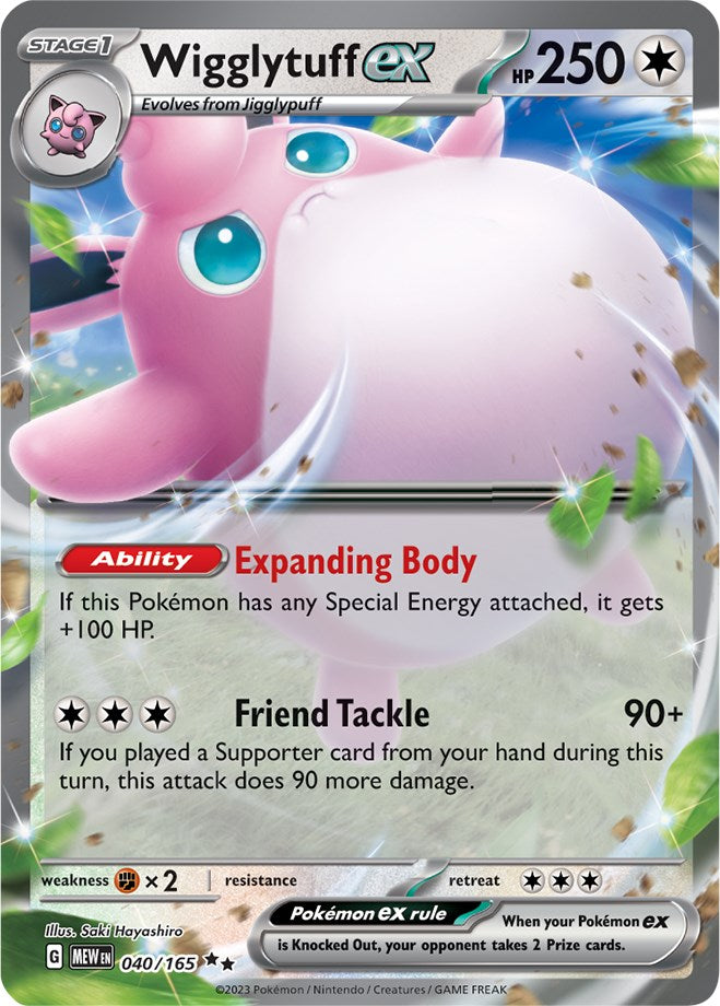 Wigglytuff ex (040/165) [Scarlet & Violet 151] | Good Games Cannington