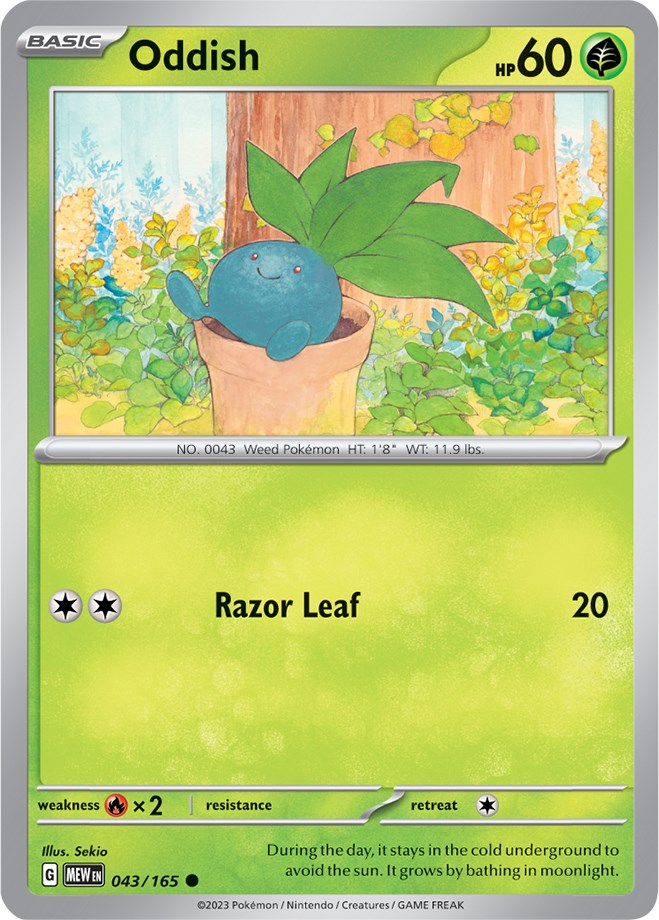 Oddish (043/165) [Scarlet & Violet 151] | Good Games Cannington