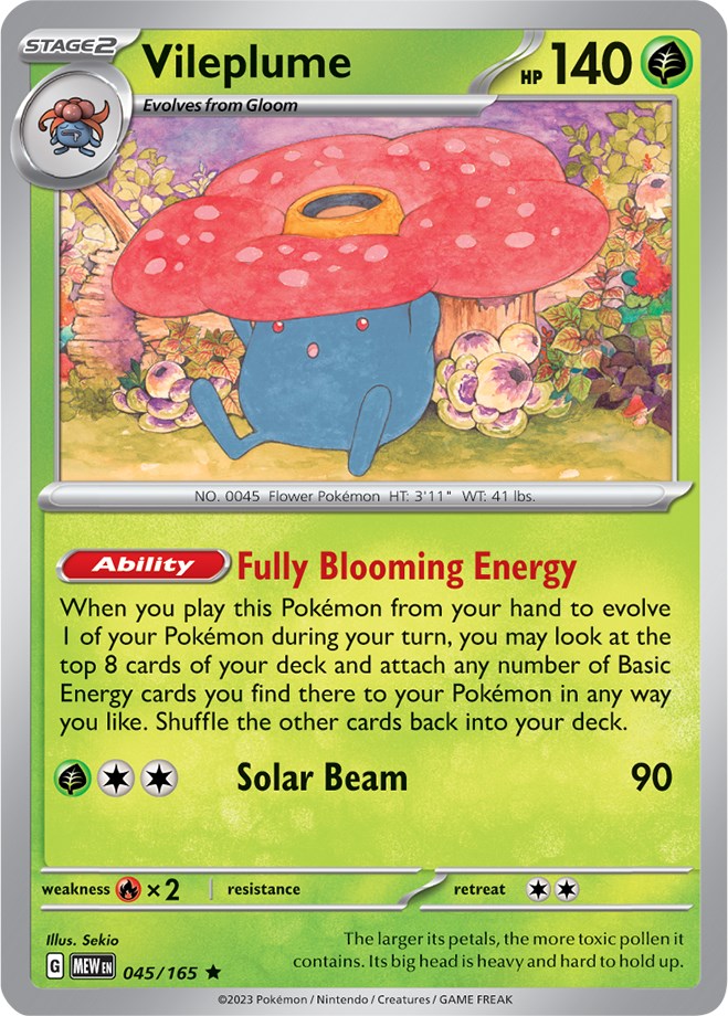 Vileplume (045/165) [Scarlet & Violet 151] | Good Games Cannington