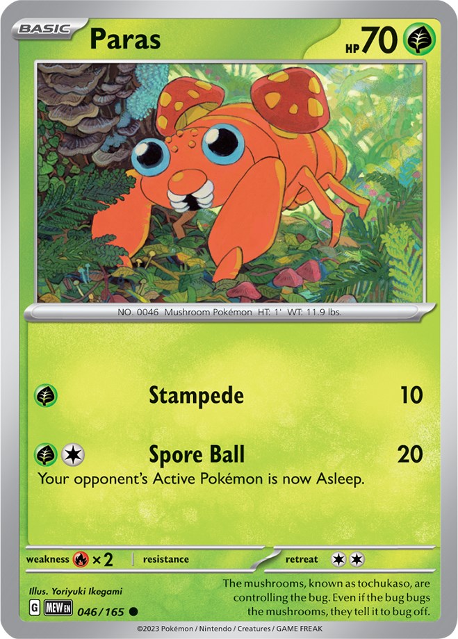 Paras (046/165) [Scarlet & Violet 151] | Good Games Cannington