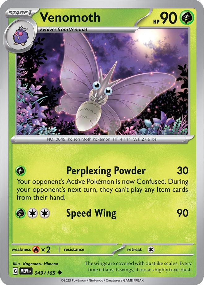 Venomoth (049/165) [Scarlet & Violet 151] | Good Games Cannington