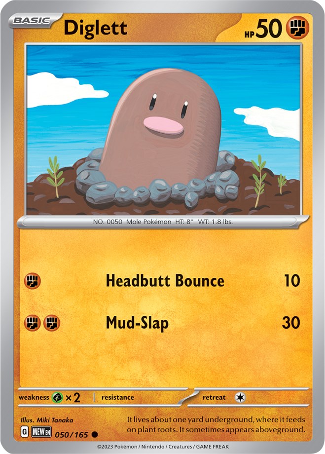 Diglett (050/165) [Scarlet & Violet 151] | Good Games Cannington