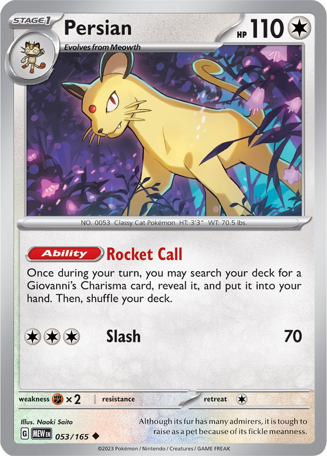 Persian (053/165) [Scarlet & Violet 151] | Good Games Cannington