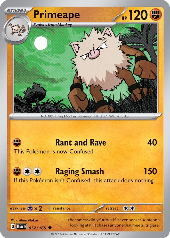 Primeape (057/165) [Scarlet & Violet 151] | Good Games Cannington