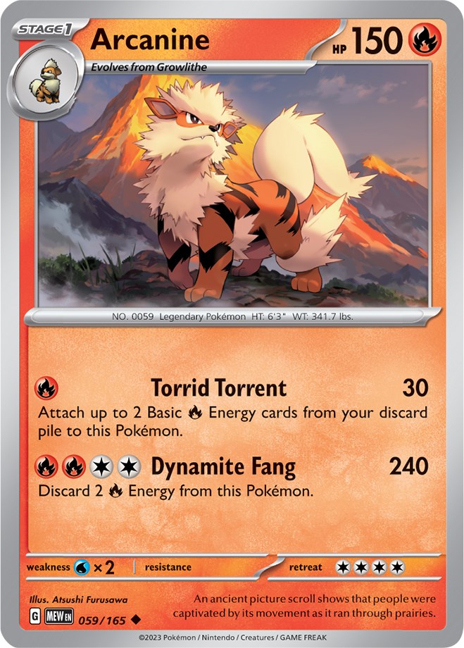 Arcanine (059/165) [Scarlet & Violet 151] | Good Games Cannington