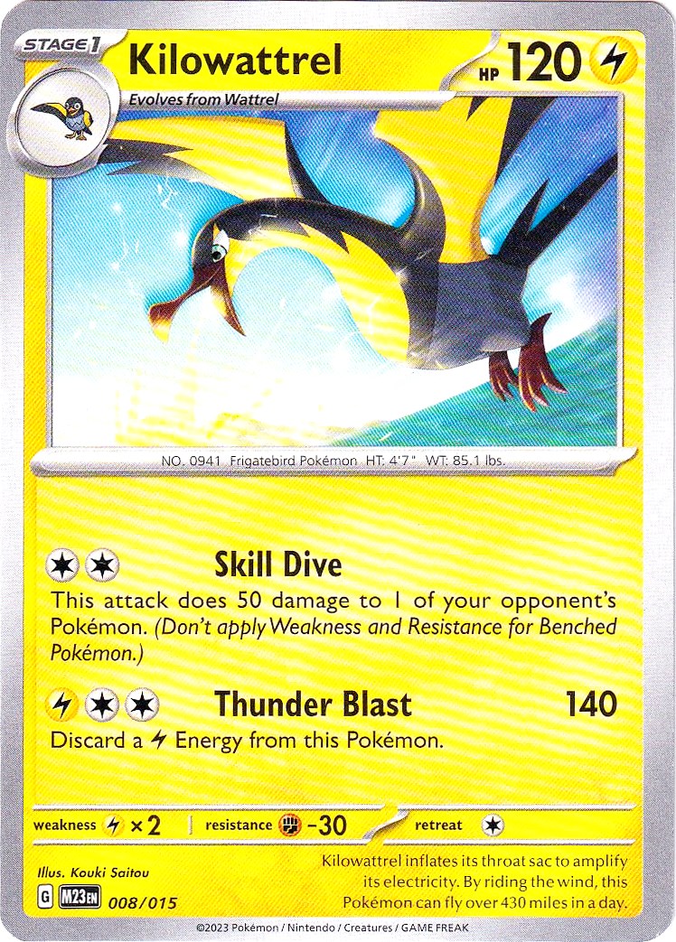 Kilowattrel (008/015) [McDonald's Promos: 2023 Collection] | Good Games Cannington