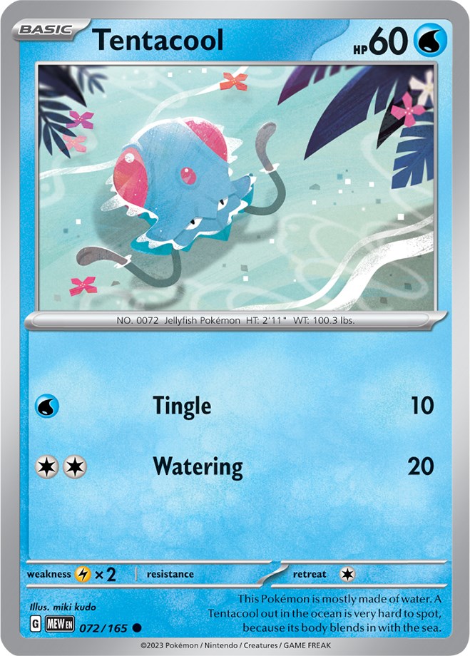 Tentacool (072/165) [Scarlet & Violet 151] | Good Games Cannington