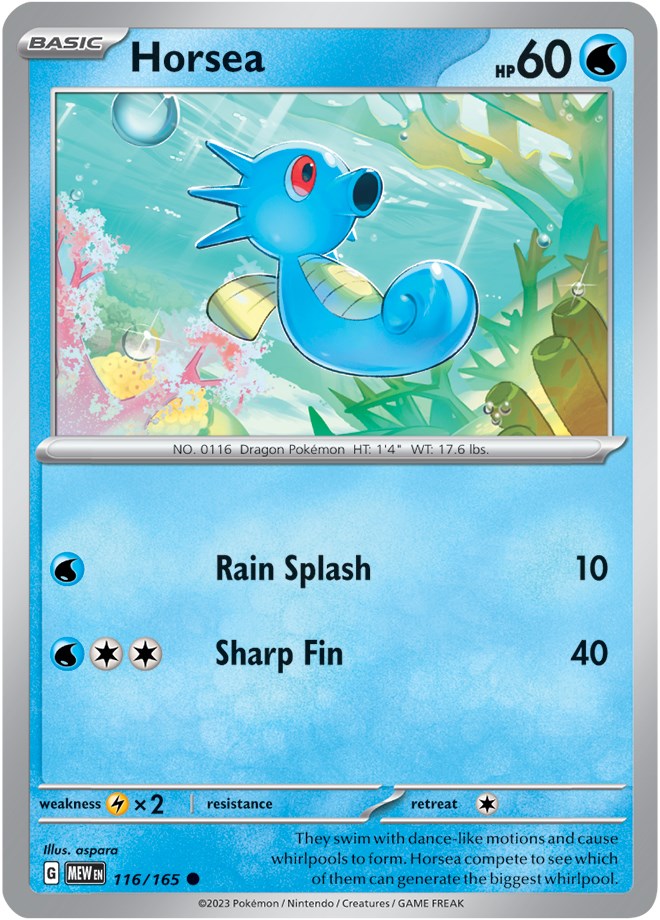 Horsea (116/165) [Scarlet & Violet 151] | Good Games Cannington