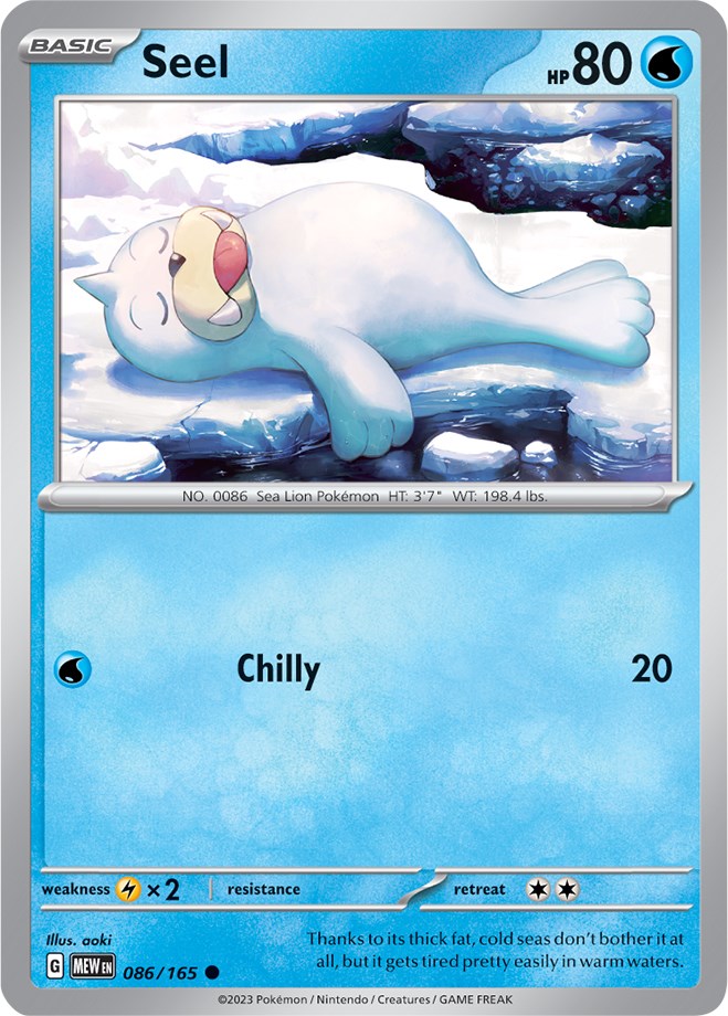 Seel (086/165) [Scarlet & Violet 151] | Good Games Cannington