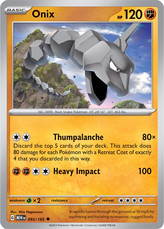 Onix (095/165) [Scarlet & Violet 151] | Good Games Cannington