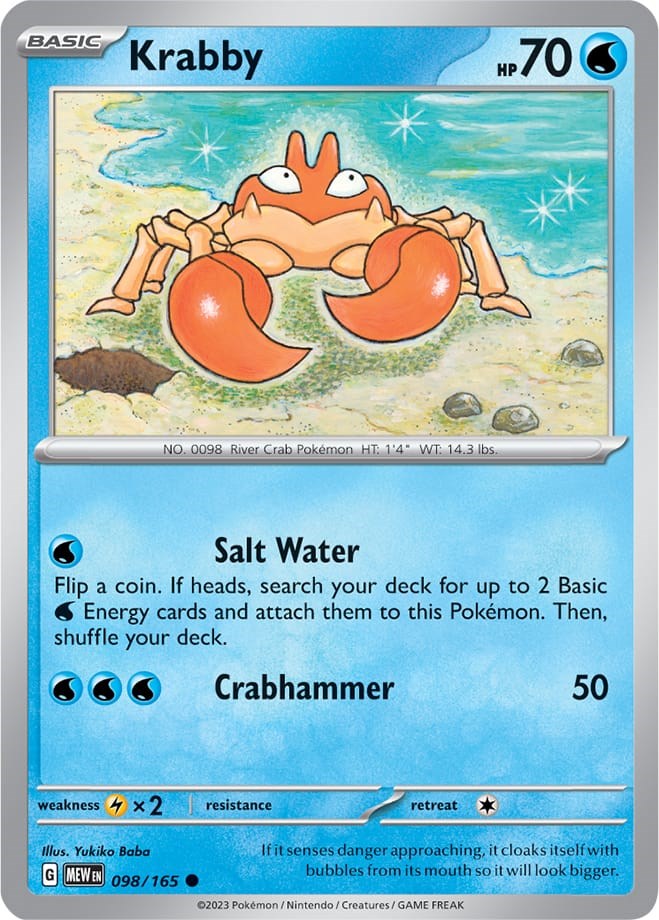 Krabby (098/165) [Scarlet & Violet 151] | Good Games Cannington