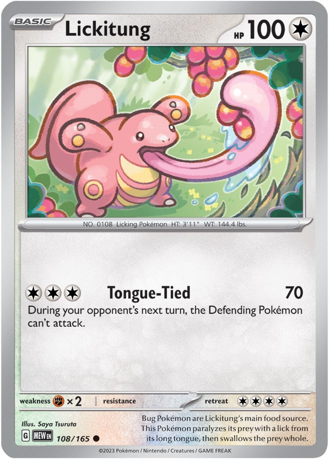 Lickitung (108/165) [Scarlet & Violet 151] | Good Games Cannington
