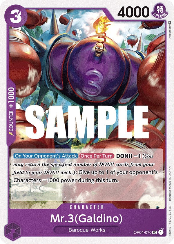 Mr.3(Galdino) [Kingdoms of Intrigue] | Good Games Cannington