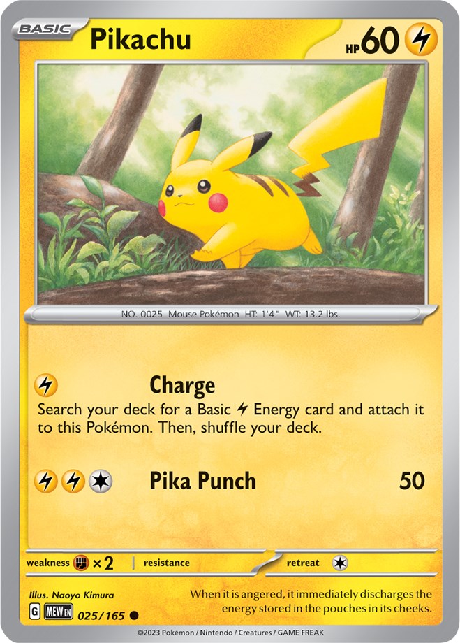 Pikachu (025/165) [Scarlet & Violet 151] | Good Games Cannington