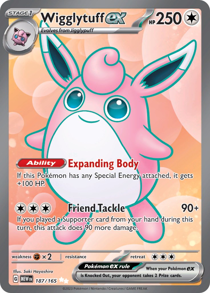 Wigglytuff ex (187/165) [Scarlet & Violet 151] | Good Games Cannington