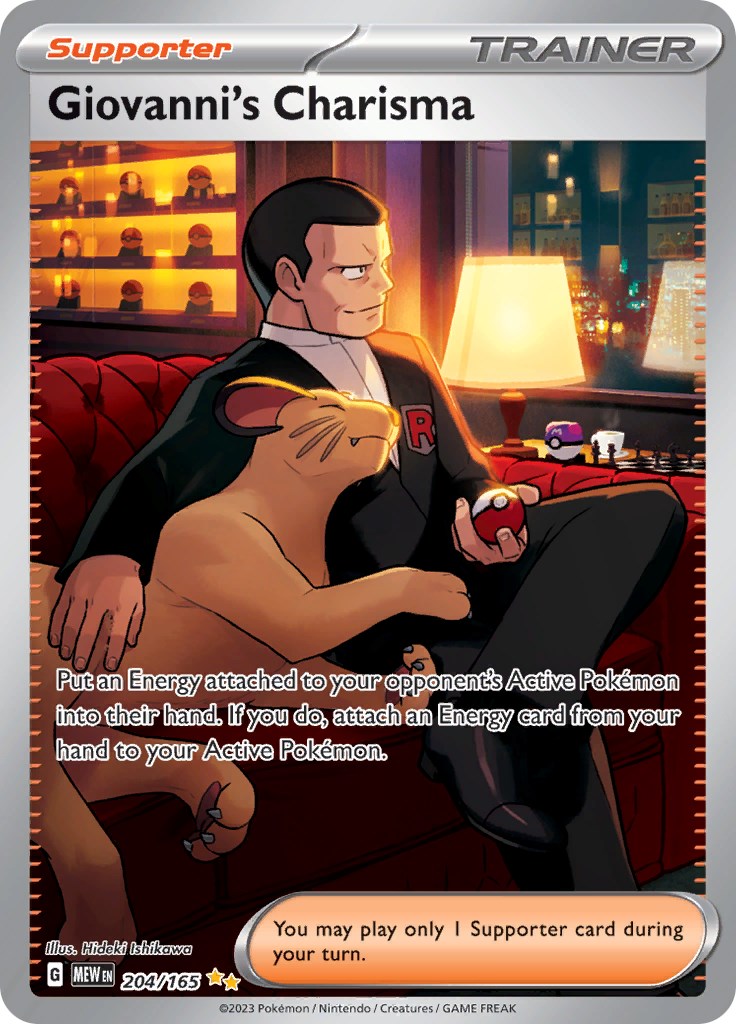 Giovanni's Charisma (204/165) [Scarlet & Violet 151] | Good Games Cannington