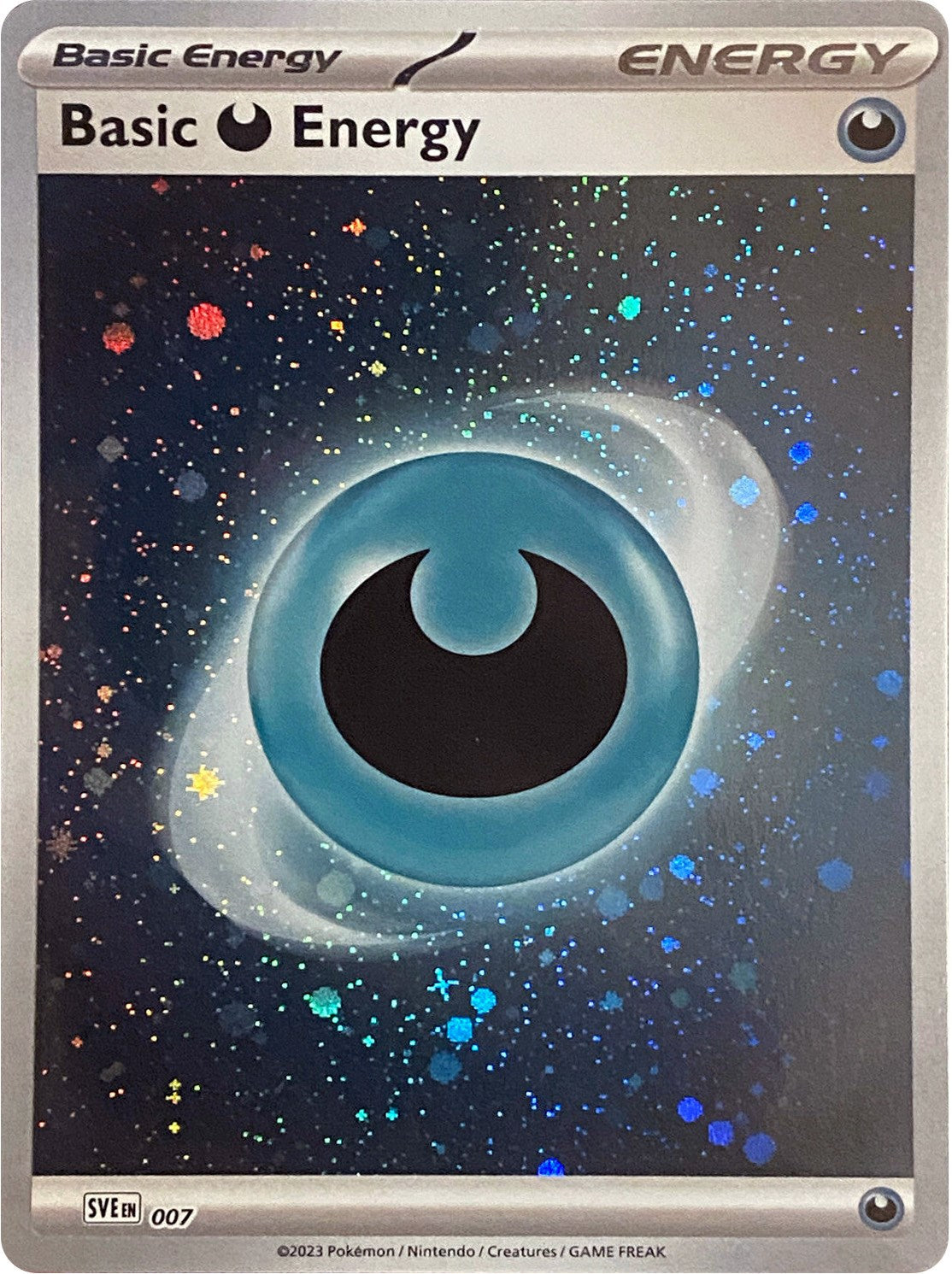 Basic Darkness Energy (007) (Cosmos Holo) [Scarlet & Violet: Base Set] | Good Games Cannington