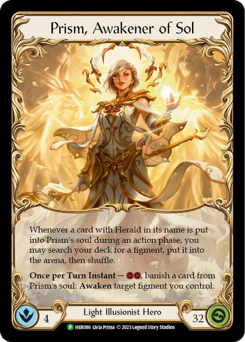 Prism, Awakener of Sol [HER086] (Promo)  Cold Foil | Good Games Cannington