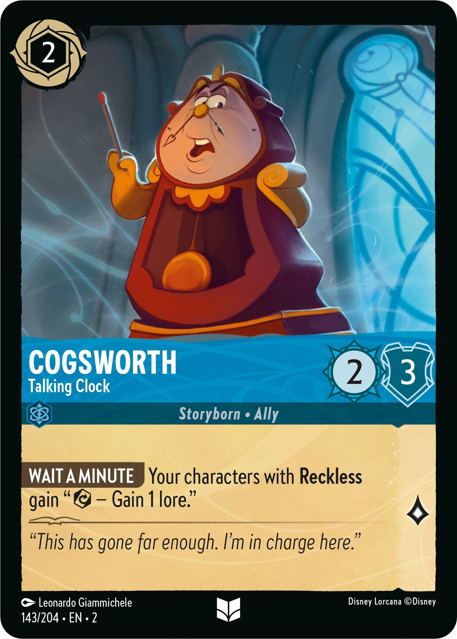 Cogsworth - Talking Clock (143/204) [Rise of the Floodborn] | Good Games Cannington
