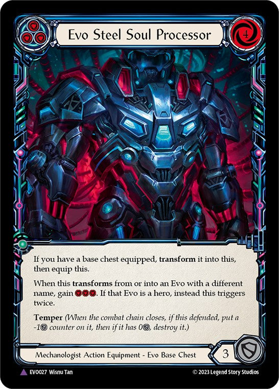 Evo Steel Soul Processor (Marvel) [EVO027] (Bright Lights)  Cold Foil | Good Games Cannington