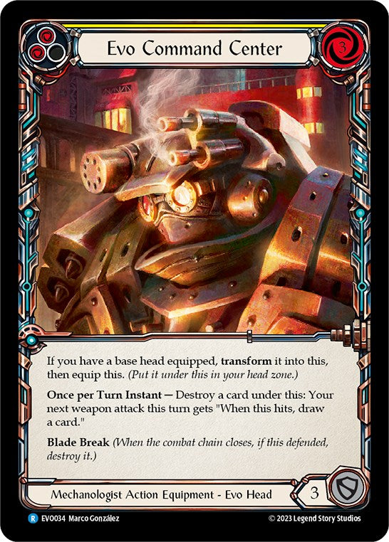 Evo Command Center [EVO034] (Bright Lights)  Cold Foil | Good Games Cannington