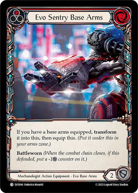Evo Sentry Base Arms [EVO044] (Bright Lights)  Cold Foil | Good Games Cannington