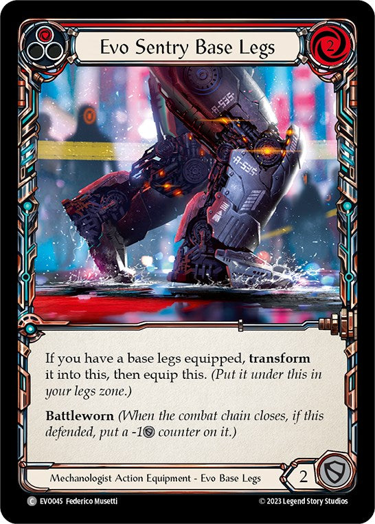 Evo Sentry Base Legs [EVO045] (Bright Lights)  Cold Foil | Good Games Cannington