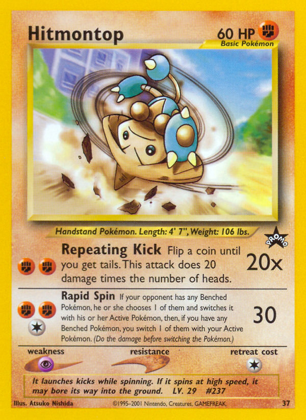 Hitmontop (37) [Wizards of the Coast: Black Star Promos] | Good Games Cannington