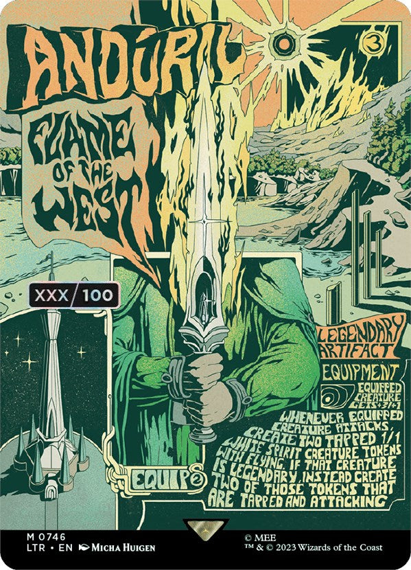 Anduril, Flame of the West (Borderless Poster) (Serialized) [The Lord of the Rings: Tales of Middle-Earth] | Good Games Cannington